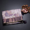 Raw Silk Cream Printed Saree