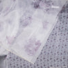 Organza Cream Printed With Sequence Work Saree