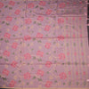 Silk Cotton Pink Floral Thread Work Saree
