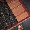 Raw Silk Black Printed Saree And Zari Border