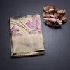 Raw Silk Yellow Floral Printed Saree