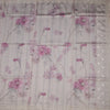 Raw Silk Cream Floral Printed Saree 05