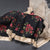 Pure Tussar Black Floral Printed Saree