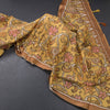 Raw Silk Yellow Printed Saree