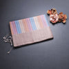Raw Silk Multi colour Stripes Saree 02