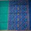 Silk Cotton Jade Green Thread Work Saree