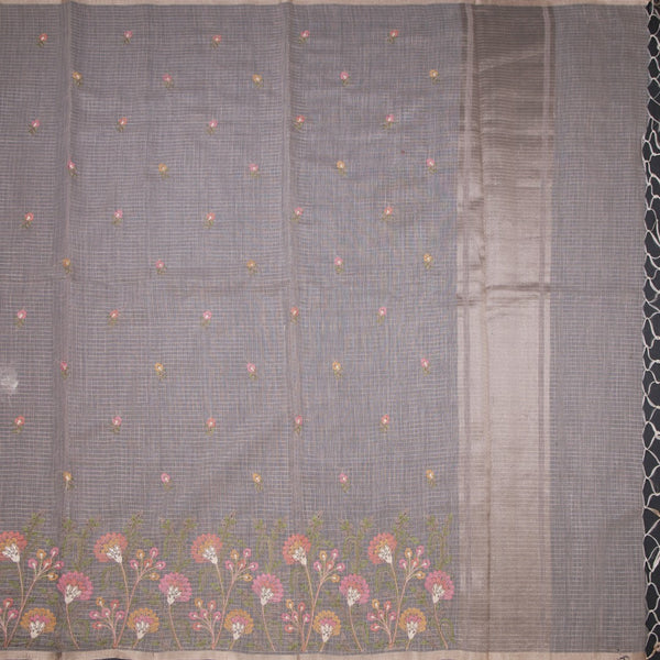 Kota Light Brown Thread Work Saree