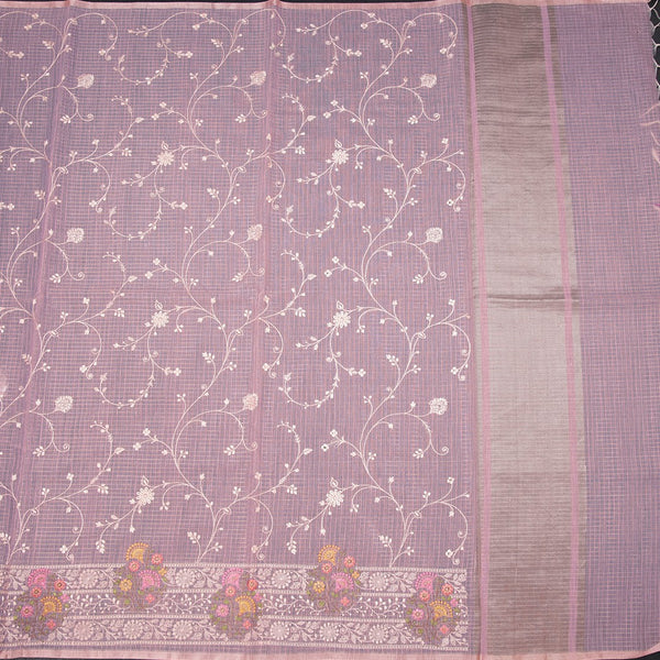 Kota Light Pink Thread Work Saree