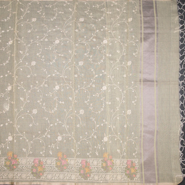 Kota Sandal Thread Work Saree