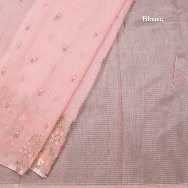 Kota Peach Thread Work Saree 02