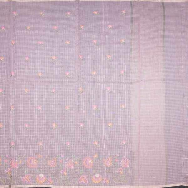 Kota Light Pink Thread Work Saree 02