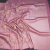 Banaras Lavender Zari With Thread Work Saree