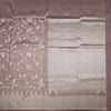 Banaras Lavender Zari With Thread Work Saree 02