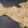 Linen Yellow Floral Printed Saree