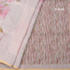Linen Grey Floral Printed Saree