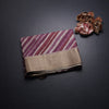 Raw Silk Multi Colour Stripes Printed Saree 02
