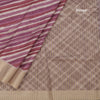 Raw Silk Multi Colour Stripes Printed Saree 02