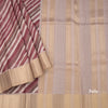 Raw Silk Multi Colour Stripes Printed Saree 03