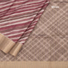 Raw Silk Multi Colour Stripes Printed Saree 03