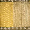 Raw Silk Mustard Yellow Zari Worked Saree