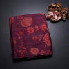 Pure Tussar Magenta Purple Floral Printed Saree 02