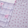Semi Linen Cream Floral Printed Saree 08