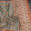 Raw Silk Dark Green Floral Printed Saree