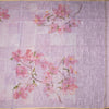 Linen Taffy Pink Floral Printed Saree