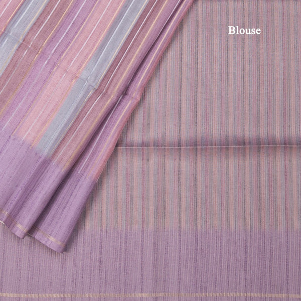 Raw Silk Multi Colour Stripes Saree 03