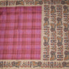 Raw Silk Taffy Pink Zari Checked Saree