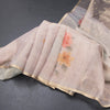 Raw Silk Cream Floral Printed Saree 09