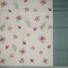 Raw Silk Pista Green Printed Saree