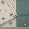 Raw Silk Pista Green Printed Saree