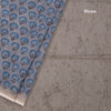 Chanderi Blue Printed Saree