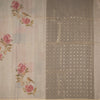 Raw Silk Sandal Floral Printed Saree 02