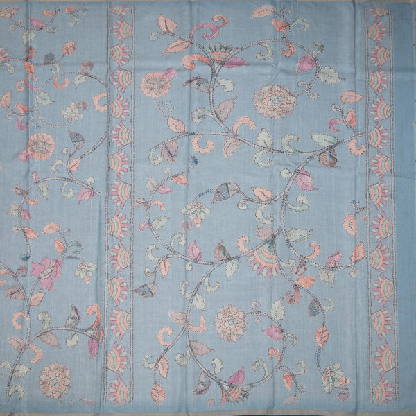 KSRTSR42167-2-Semi-Raw-Silk-Light-Blue-Printed-Saree-With-Floral-Creeper-Design-full-veiw