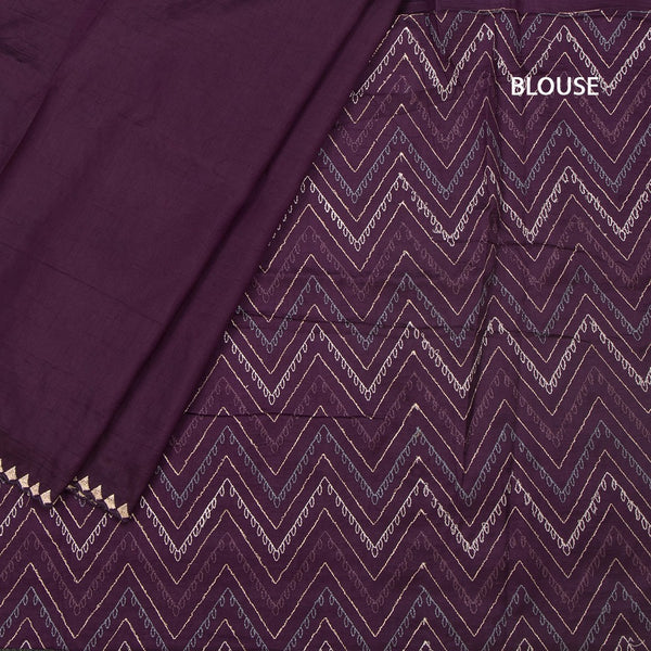 KSRTSR42182-4-Raw-Silk-Dark-Purple-Thread-Work-Saree-With-Birds-Design-blouse