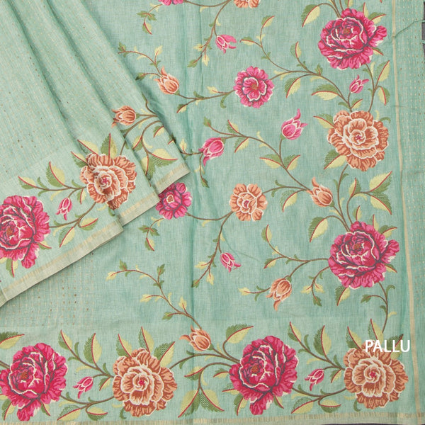 KSRTSR42186-3-Raw-Silk-Mint-Green-Zari-Stripes-Saree-With-Floral-Thread-Work-pallu