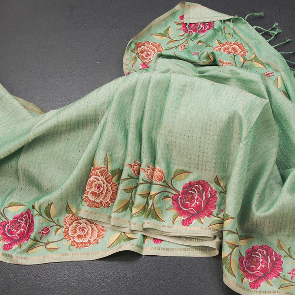 KSRTSR42186-Raw-Silk-Mint-Green-Zari-Stripes-Saree-With-Floral-Thread-Work-main