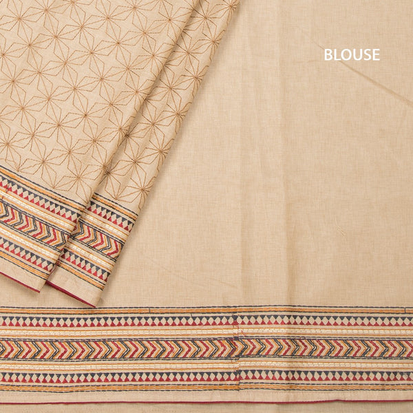 KSRTSR42190-4-Raw-Silk-Cream-Thread-Work-Saree-blouse