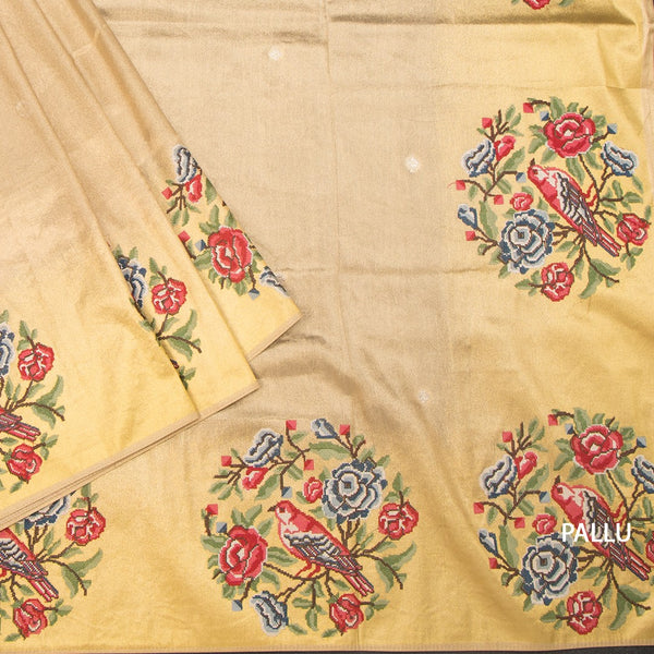 KSRTSR42195-3-Tissue-Gold-Saree-With-Zari-Buttas-And-Thread-Border-02-pallu