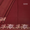 KSRTSR42216-4-Raw-Silk-Maroon-Zari-Checked-Saree-And-Floral-Thread-Border-02-blouse