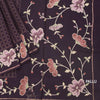 KSRTSR42219-3-Raw-Silk-Dark-Brown-Zari-Checked-Saree-And-Floral-Thread-Border-pallu