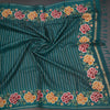KSRTSR42225-5-Raw-Silk-Teal-Green-Zari-Stripes-Saree-And-Floral-Thread-Border-crush