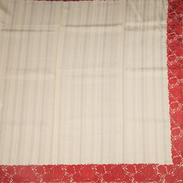 KSRTSR42252-2-Raw-Silk-Cream-Plain-Saree-And-Thread-Border-full-veiw