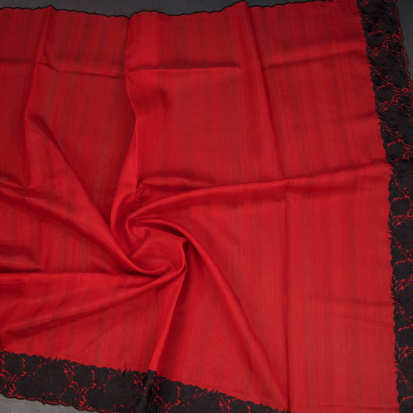 KSRTSR42254-5-Raw-Silk-Red-Plain-Saree-And-Thread-Border-crush