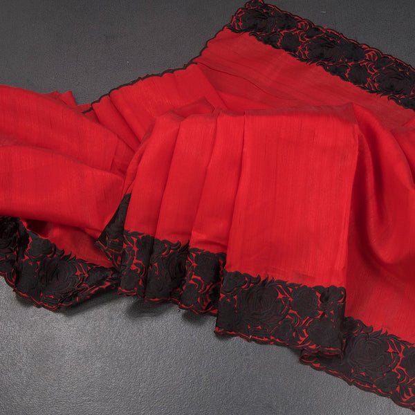 KSRTSR42254-Raw-Silk-Red-Plain-Saree-And-Thread-Border-main