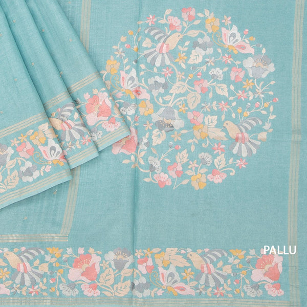 KSRTSR42264-3-Raw-Silk-Light-Blue-Saree-With-Zari-Buttas-And-Thread-Border-pallu