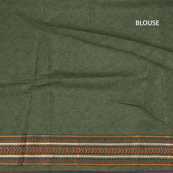 KSRTSR42297-3-Raw-Silk-Olive-Green-Thread-Work-Saree-blouse