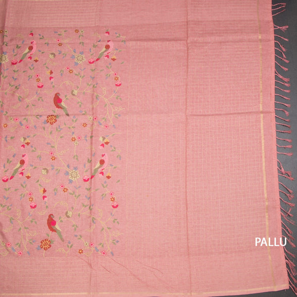 KSRTSR42306-2-Raw-Silk-Light-Pink-Thread-Work-Saree-With-Birds-Design-pallu